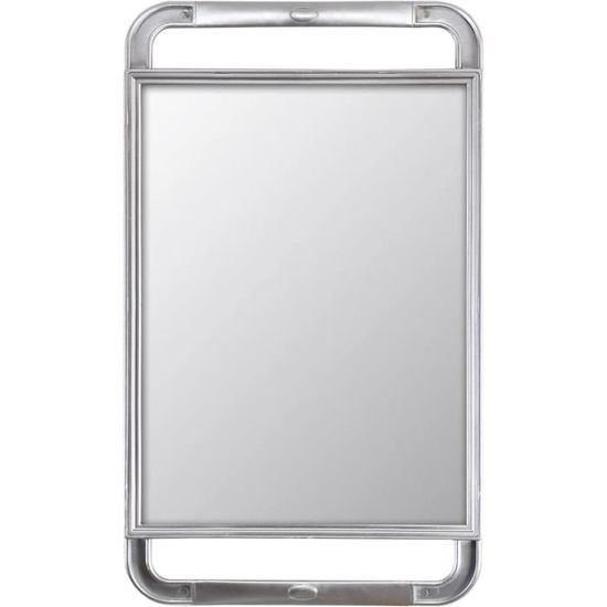 XoYo Grand Miroir Douche Anti-Buée 28x19 Cm - À Suspendre Avec Crochet Rasoir Intégré, Incassable Pour Rasage Parfait