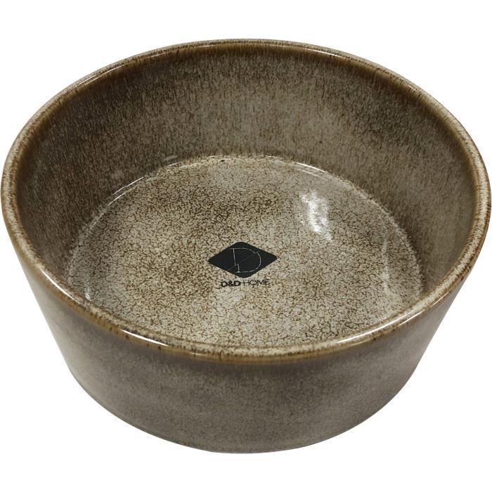 D&D Chien Gamelle Et Bol D`Eau Jasper Sand 20,8x20,8x9cm 1,159Kg