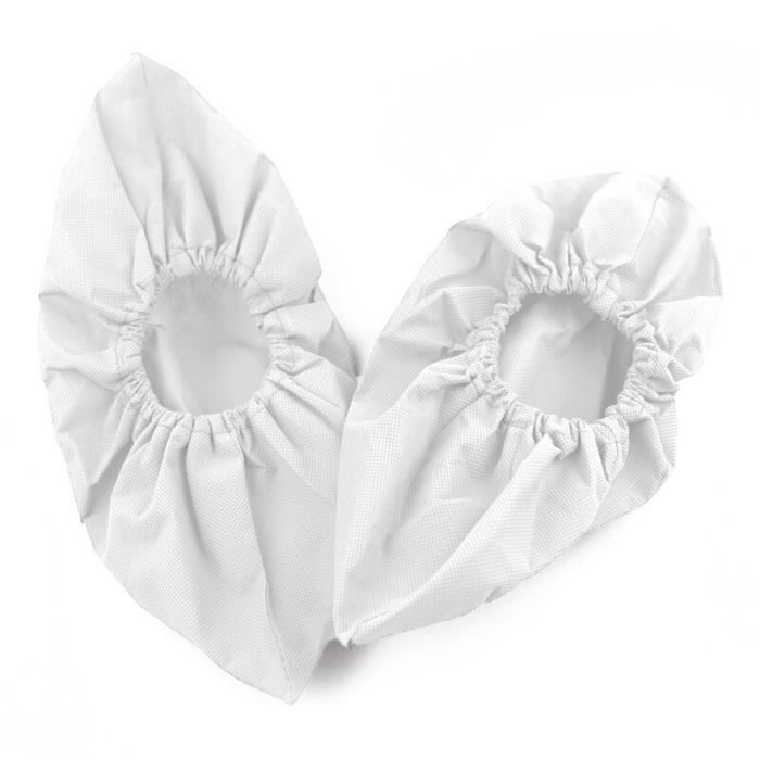 Couvre chaussures réutilisables Non tissés épais couvre chaussures lavables antistatiques antidérapants couvre - Type WHITE