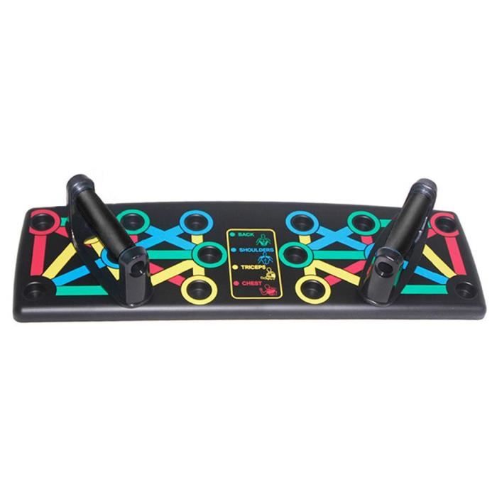barre pour traction -Planche à pousser 14-en-1 Paralettes salle de sport à la maison supports à ...- Modèle: Black - ZOAMFWZDA08839