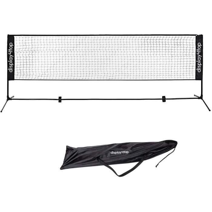 Filet de Tennis Badminton Pliable Facile à Monter Facile à 4M Transporter Hauteur réglable (107cm,120cm,155cm) Nylon Sports Net av