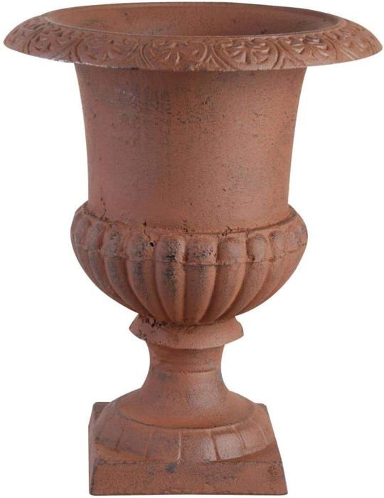 esschert design pot de jardin en fonte marron 16 x 11 x 11cm hauteur 15cm - XH63S-AR