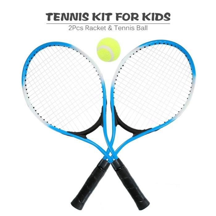 Une paire de raquettes de tennis adultes pour enfants, des ensembles de raquettes de tennis, des raquettes de sports de plein air