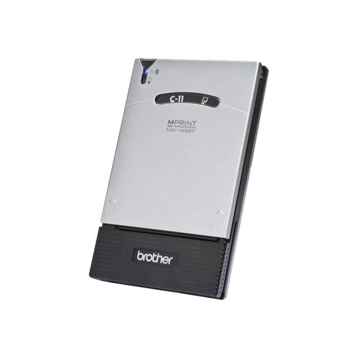 Brother m-PRINT MW-145BT Imprimante monochrome papier thermique A7 300 x 300 ppp jusqu'à 4 ppm capacité : 50 feuilles USB 2.0,…
