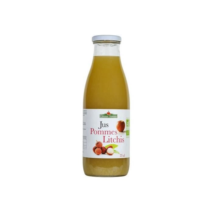Jus de pommes Litchi 75cl - Coteaux Nantais