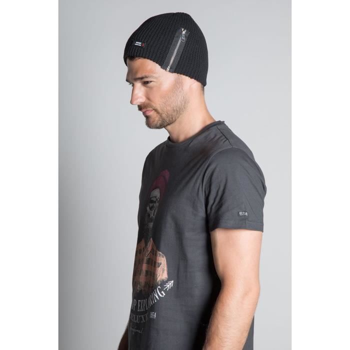 DEELUXE Bonnet avec zip HALTON Black