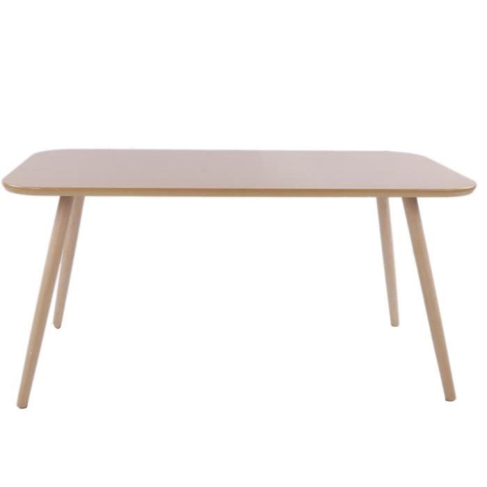 Table à Manger Rectangulaire En Bois Massif Pouvant Accueillir 2 à 4 Personnes, Table Basse Au Design Moderne, Peut être