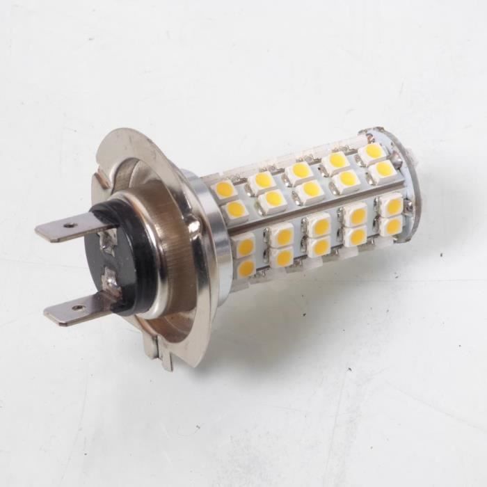 Ampoule moto Lampe h7 neuve équipé de 68 Led en 12V dc qui éclaire blanc Neuf