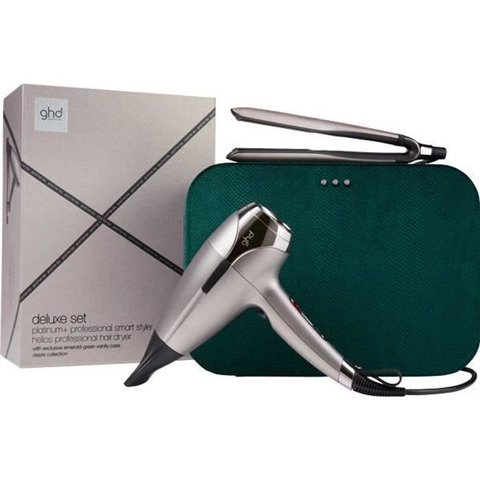 GHD Coffret deluxe lisseur Platinum+ & sèche-cheveux Collection Desire