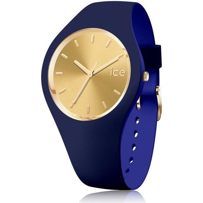 Ice-Watch - ICE duo chic Navy - Montre bleue pour femme avec bracelet en silicone - 016986 (Medium)