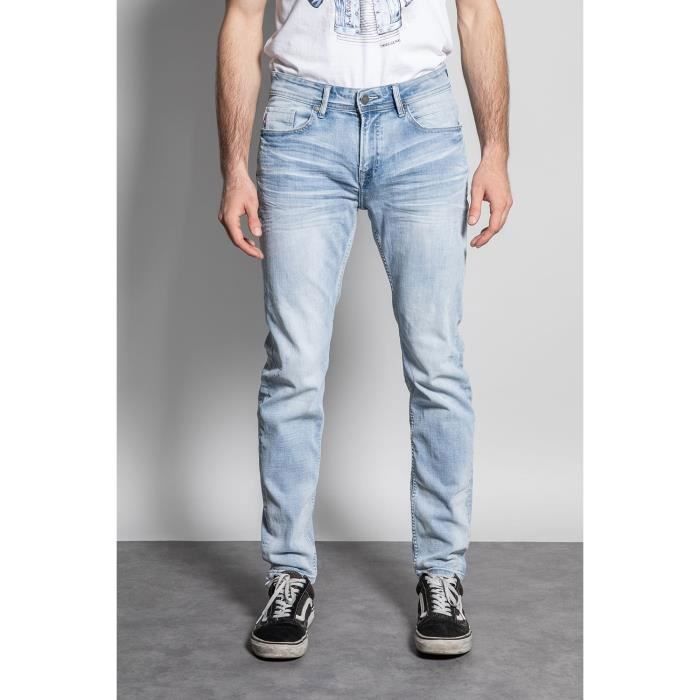 DEELUXE Jeans slim effet usé CARLOS Bleach Used