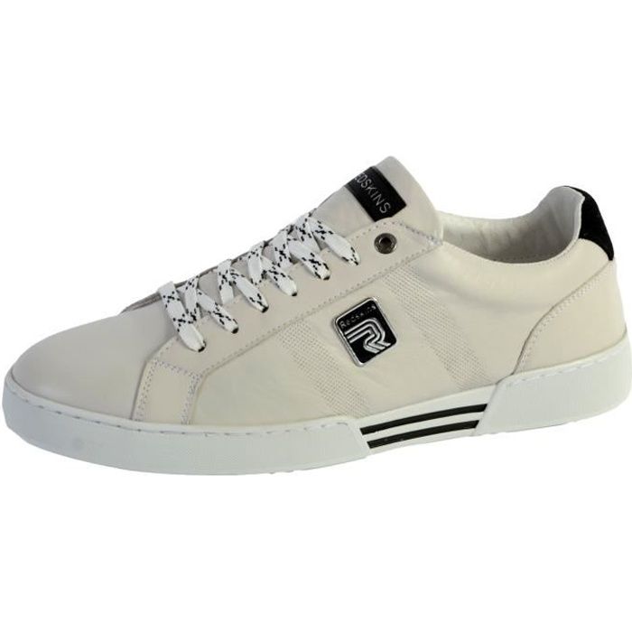 Tennis Basket Basses Redskins Warrior Blanc Noir Homme