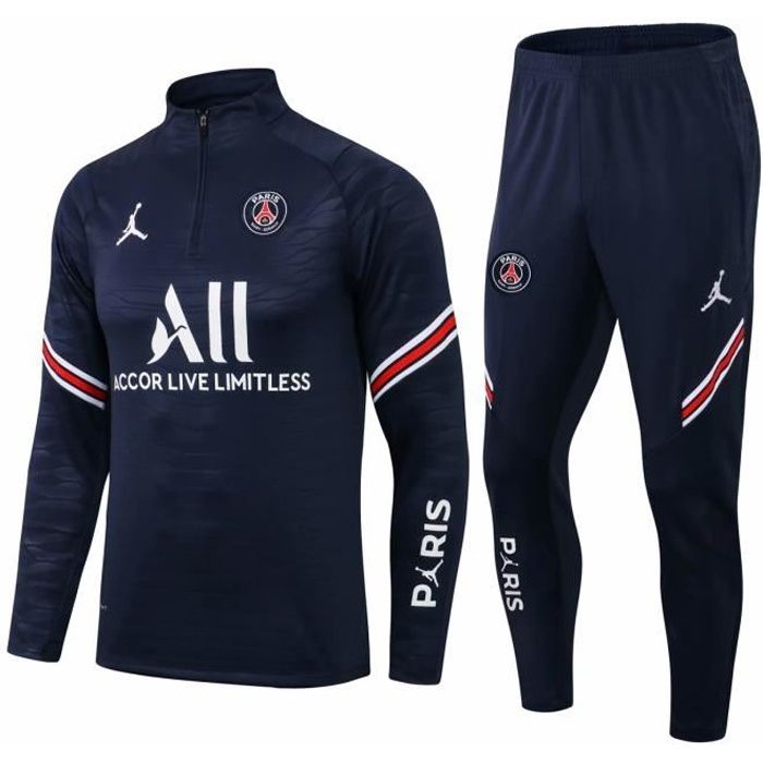 Nouveau PSGS Jordans Survêtement Maillot de Foot Survet Kit 2021 2022 Pas Cher pour Homme