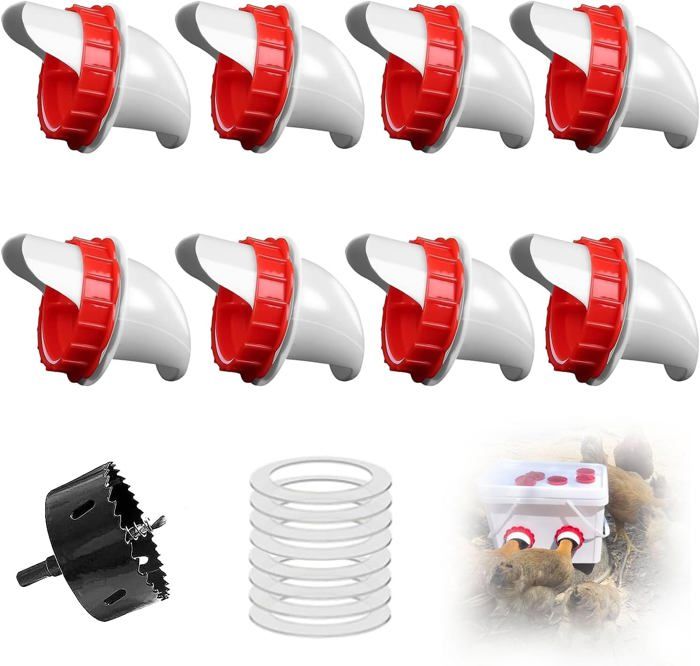 Meilleurs prix pour Nourrisseur Automatique pour Poules,Distributeur de Nourriture DIY,Protection Contre Les rongeurs et la Pluie,Convient pour Une Uti