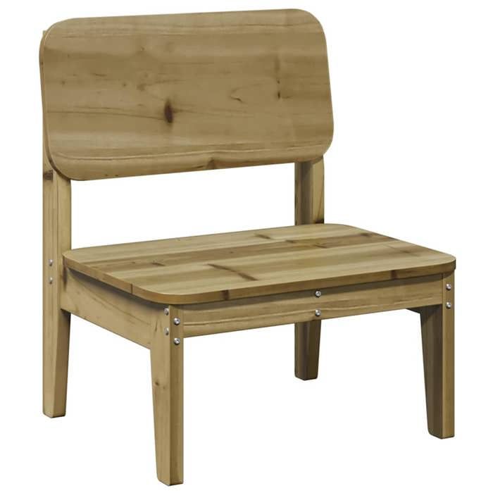SALE 2025Fauteuils relax/Maximum 110 kg - Chaise de jardin 60x525x72 cm bois de pin imprégné Chill234082