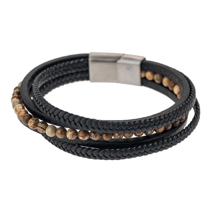 Bracelet Noir Homme Geographical Norway 315104