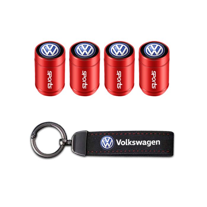 Lot De 4 Bouchons De Valve BMW M + Porte-clés - Accessoire Tuning Pour Pneus Et Clés