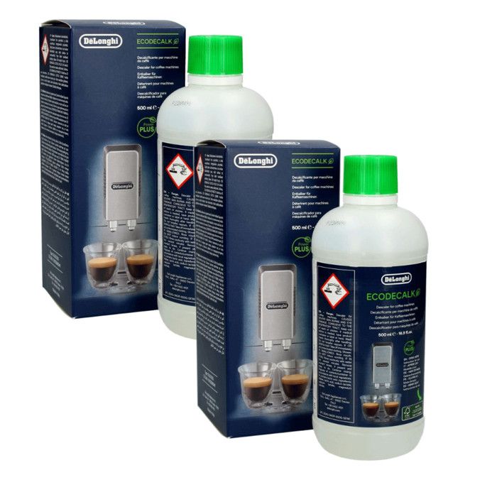 Détartrant pour Machines à Café - Delonghi - EcoDecalk - Lot de 2 - Solution Écologique