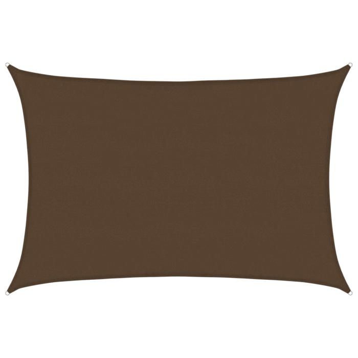 MANGO Filet DOmbrage Toile Protection Solaire Voile dombrage 160 g/m² Marron 5x7 m PEHD LV556