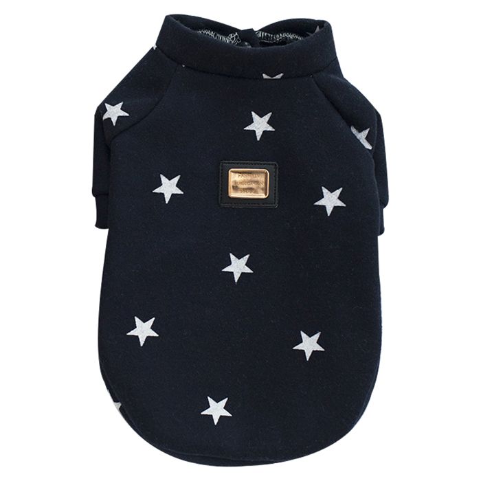 Comparer les prix de Vêtements pour animaux de compagnie Vêtements dautomne et dhiver pour animaux de compagnie Pull cinq étoiles pour chien