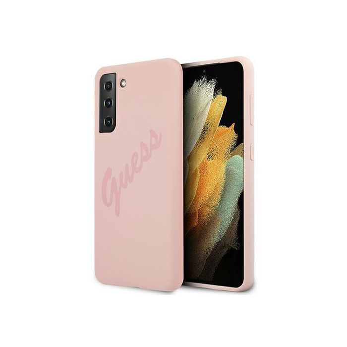Étui Guess Pour Samsung Galaxy S21+ G996 Coque Rigide Avec Script Vintage