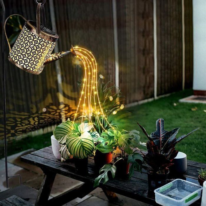 Lampe solaire dextérieur LED - PZCC - 36LED - 80 cm - IP65 étanche - Blanc chaud