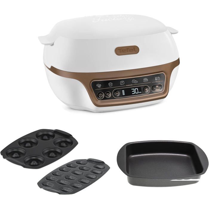 Four à gâteaux - TEFAL - Cake Factory YY5726FG - 5 programmes auto - Moules inclus - 1100W