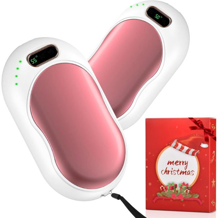 Chauffe Main Rechargeable, Chaufferette Main Electrique USB, 2 * 5000 mAh Magnétiques 2 in 1 Chauffe Main Rechargeable, Chaufferette Main Electrique USB, 2 * 5000 mAh Magnétiques 2 in 1