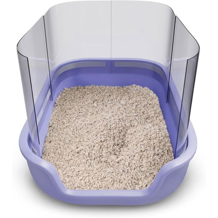 Protections anti-pipi pour bac à litière - MICH - 4 pièces - 38x29 cm - Écran de confidentialité - Réutilisable