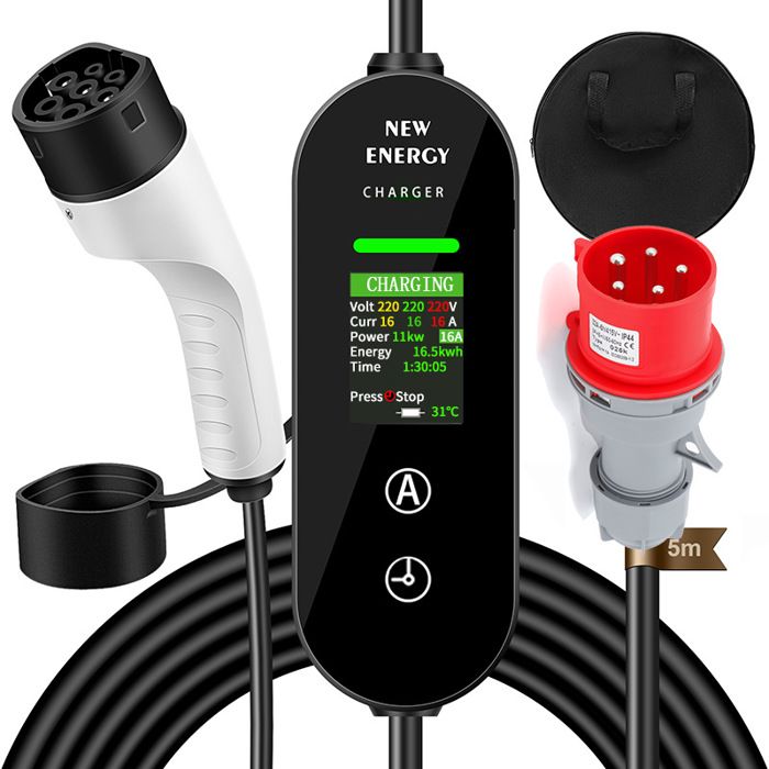 Chargeur EV Portable Type 2 5m 11KW CHIGOODS