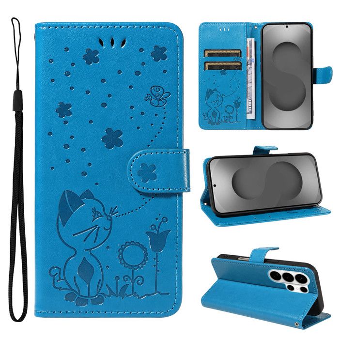 Pour Samsung Galaxy S26 Ultra Housse Antichoc Protection Luxueux Etui Portefeuille Avec support - Bleu Pour Samsung Galaxy S26 Ultra Housse Antichoc Protection Luxueux Etui Portefeuille Avec support - Bleu