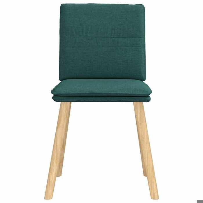 Chaises de cuisine(6 pcs) - Vert - Chaises à manger - 6 places - vert foncé tissu 45x54x86 cm F4039
