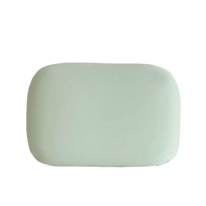 Petit coussin de sieste éponge tissu frais respirant housse déhoussable à fermeture invisible multi-usages bureau et repos Vert