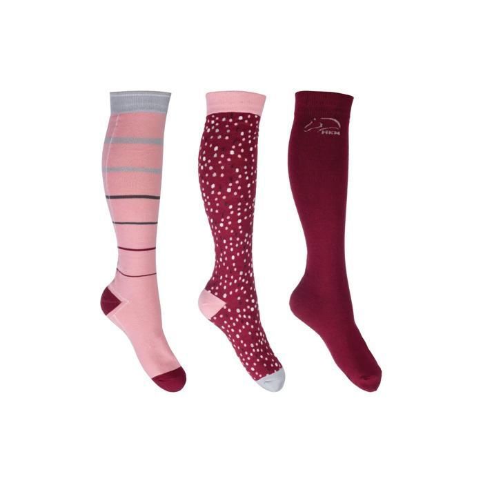 Chaussettes équitation enfant HKM Miami (x3) Chaussettes équitation enfant HKM Miami (x3)