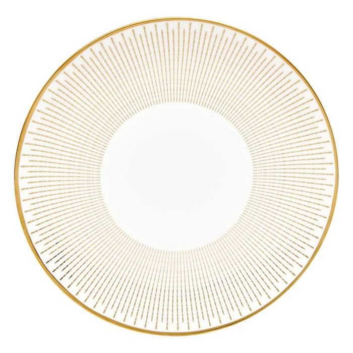Assiette dessert Lunis ronde D.195cm doré - Atmosphera Créateur dintérieur
