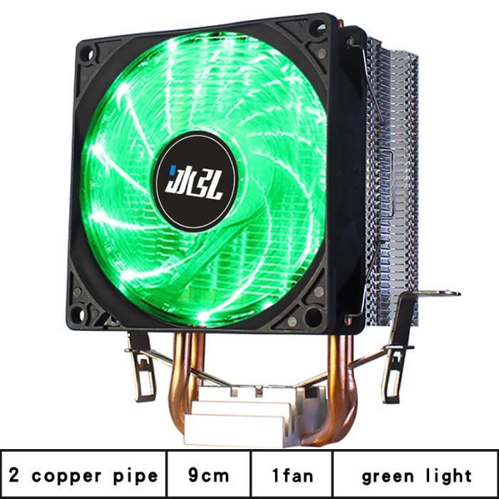 Vert Cpu (Vert jade) 1 ventilateur (3P) LGA X79 X99 2011 Cpu Refroidisseur ...