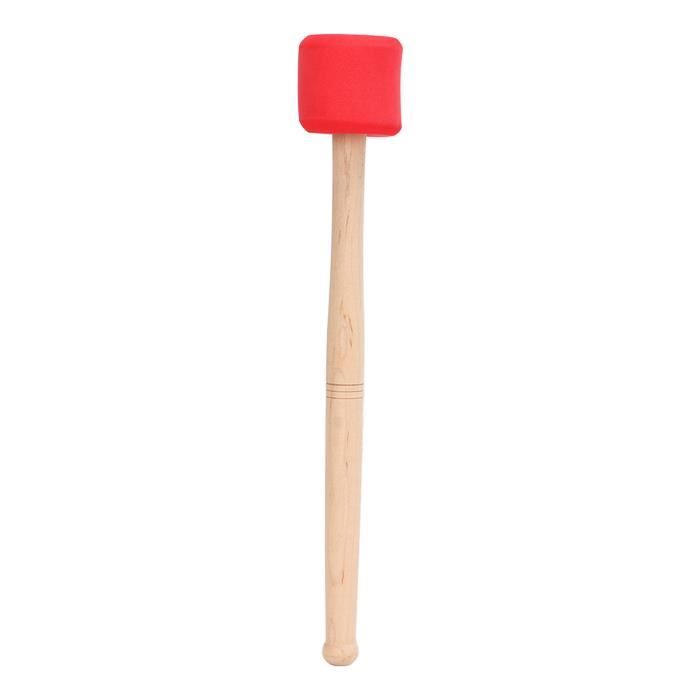 Maillet Tambour Drfeify - Tête Feutre Laine - Manche Bois - Pour Grosse Caisse