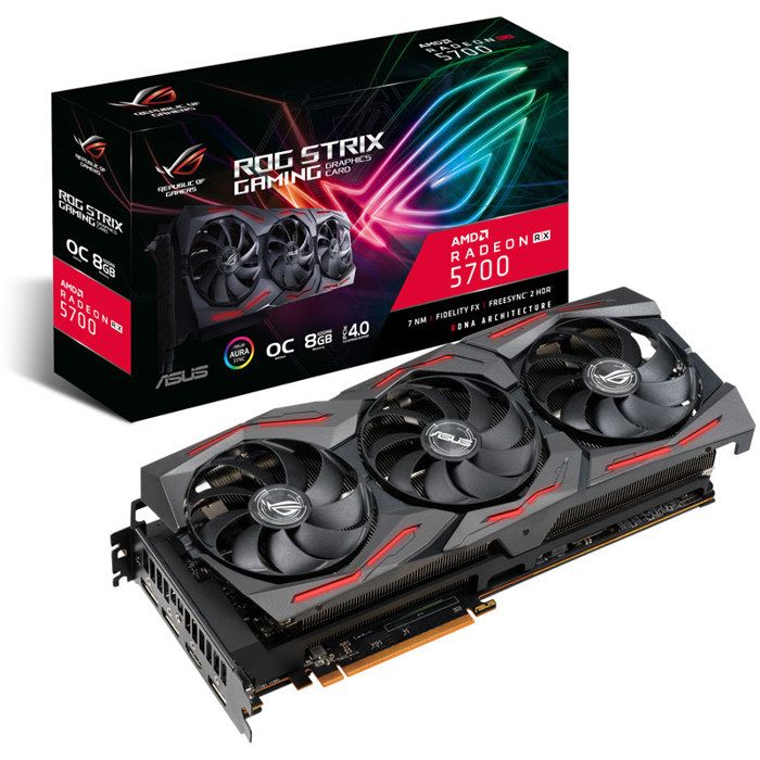 Vente Ordinateur de bureau ASUS Radeon RX 5700 ROG Strix O8G, 8192 MB GDDR6 Noir pas cher Vente Ordinateur de bureau ASUS Radeon RX 5700 ROG Strix O8G, 8192 MB GDDR6 Noir pas cher
