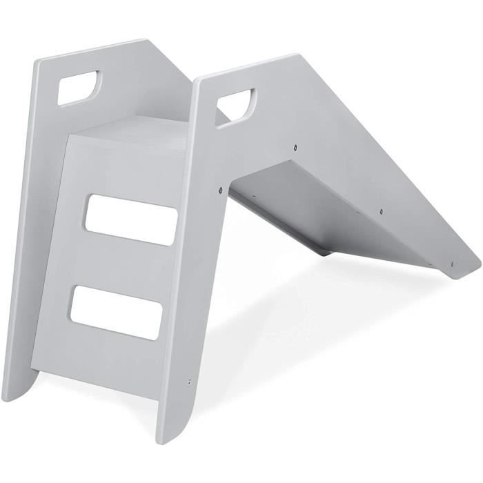 Solenzo Toboggan En Bois Pour Piscine A Balles Chambre D Enfant Bois Gris Cdiscount Jeux Jouets