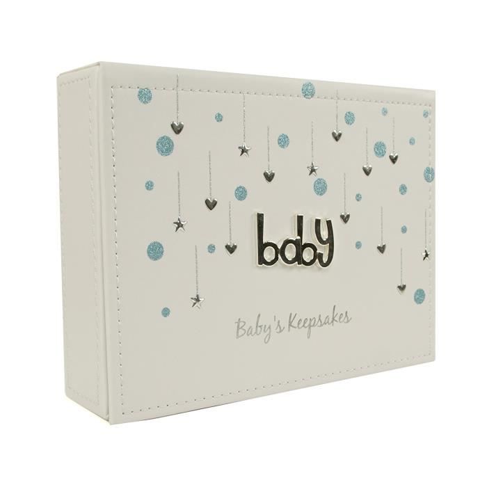 Blanc Et Bleu En Simili Cuir Bebe Garcon Boite Souvenir Cadeau Bebes Puericulture Achat Vente Coffret Cadeau Souvenir Cdiscount