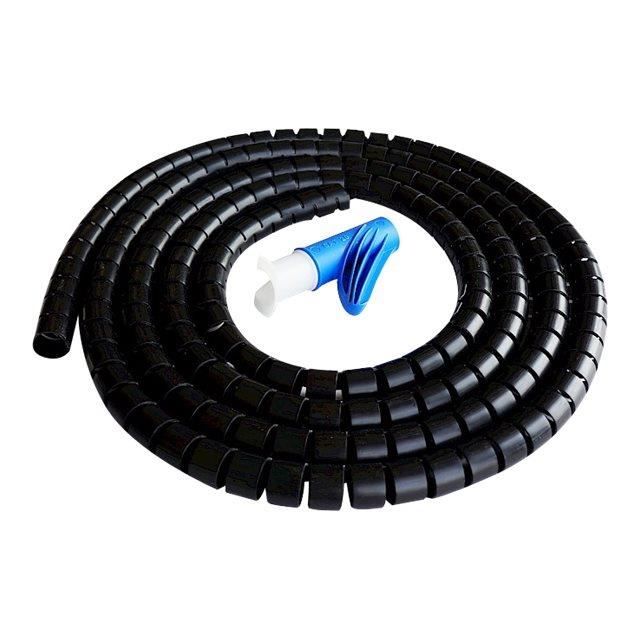 R-Go Tools Cable Management Skid Floor Tube de gestion des câbles 2 m noir  - Cdiscount Bricolage
