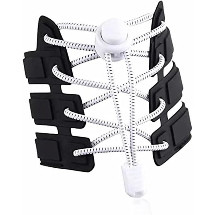Lacets Élastiques Autobloquants INMAKER - Sans Nœud - 120 Cm - Unisexe Adulte Et Enfant