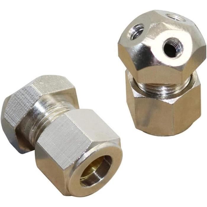 Raccord Rapide D'air Foster Série 4 - Bouchon 3/8" Corps 3/8" à Olives Poussoir, Acier, USA