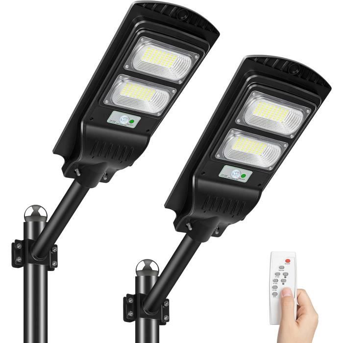 Projecteur Solaire Extérieur 1200W LED - 792 LEDs, 65000 Lumens, Détecteur Mouvement, Télécommande, IP67 - Pour Parking, Jardin, Allée, Sécurité