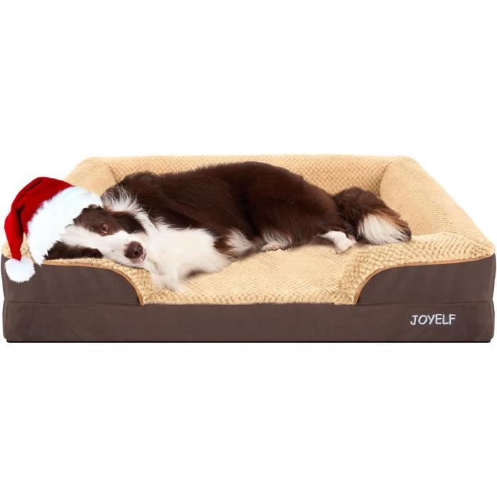 Lit orthopédique pour chien de grande taille, lit pour chien lavable