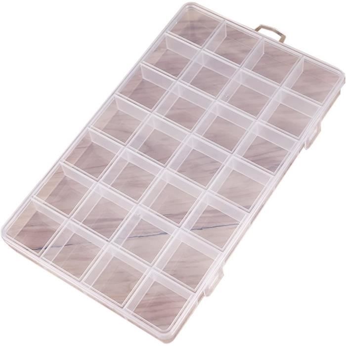 Boîte De Rangement En Plastique 28 Compartiments Boîte De Rangement