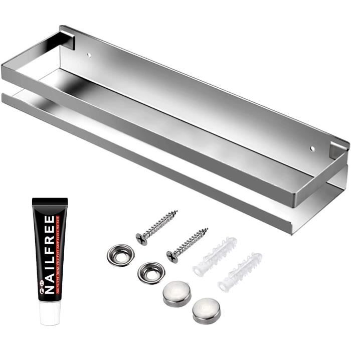 Lot De 2 Étagères Murales Flottantes En Bois Et Métal,Étagères De