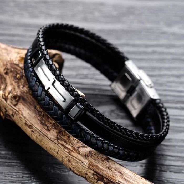 bracelet pour homme cuir