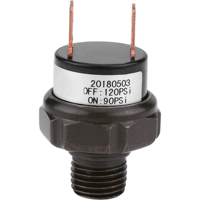 Interrupteur Bouton-poussoir Métallique éclairé LED - 22mm, 3-24V/220V, 5A, étanchéité IP67
