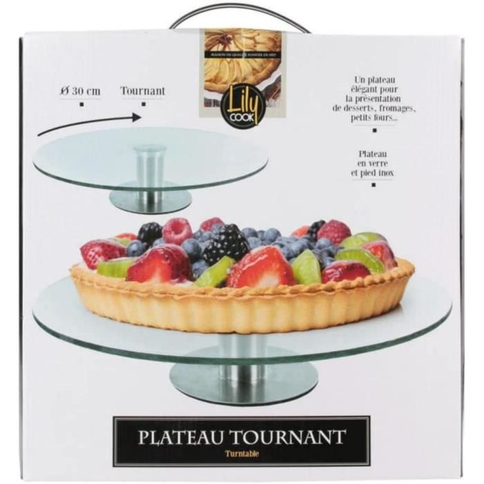 Saveur et dégustation - Ka1741 - Plateau de Table Rond Tournant